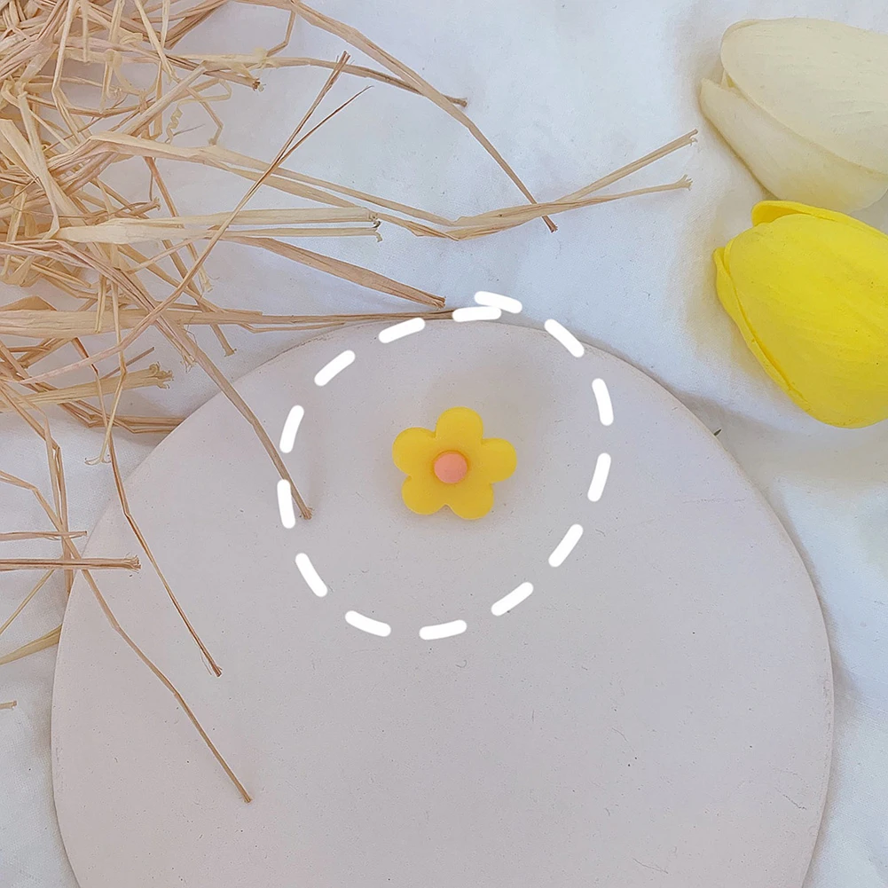 dark yellow Новые цветочные шнурки декоративная пряжка для шнурков милые девушки женщины объемной украшение для обуви аксессуары - Цвет: dark yellow