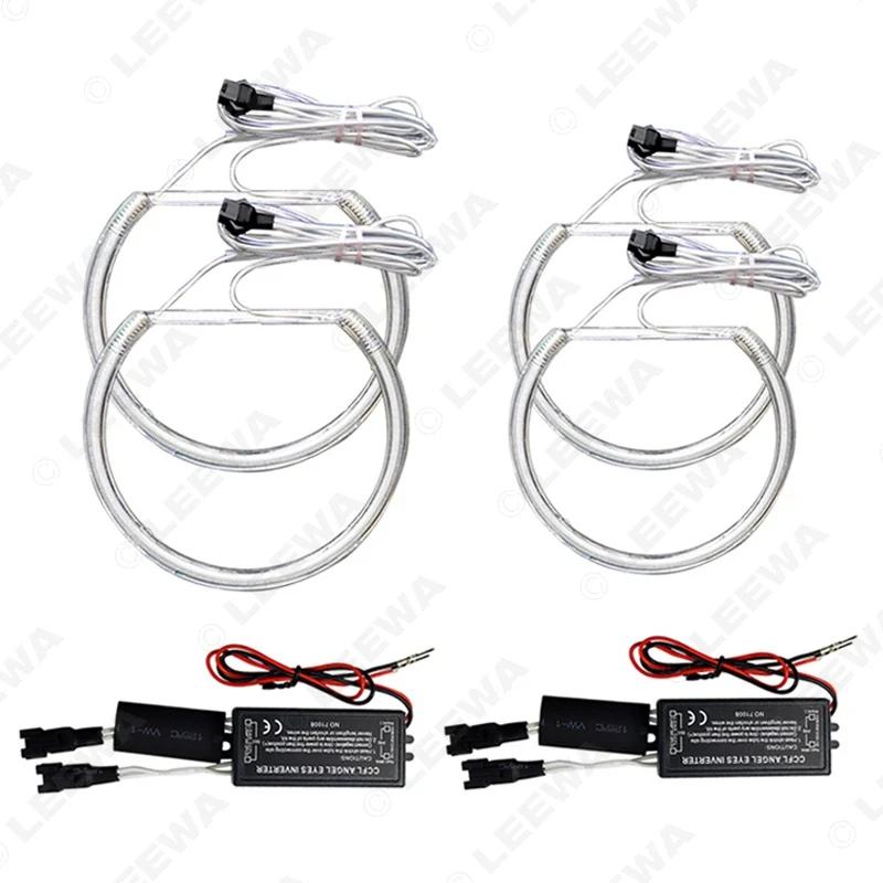 

FEELDO 1Set Car Headlight CCFL Angel Eyes Light Halo Rings Kits For BMW E46 (NON projector) Car-Styling #AM4174