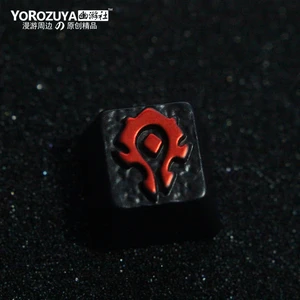 1 шт. оцинкованная алюминиевая крышка для клавиатуры WOW Механическая стереоскопическая рельефная Крышка для клавиатуры R4 высота