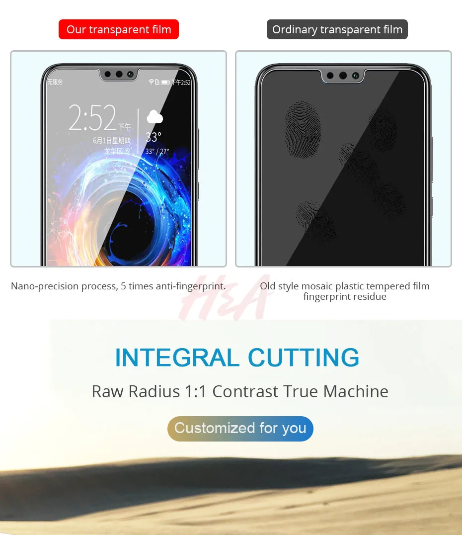 H& A 4 шт полное покрытие из закаленного стекла для huawei Honor 10 9 20 Lite 8X стекло для Honor 7A 7C 8A Pro 10i 20i защита экрана