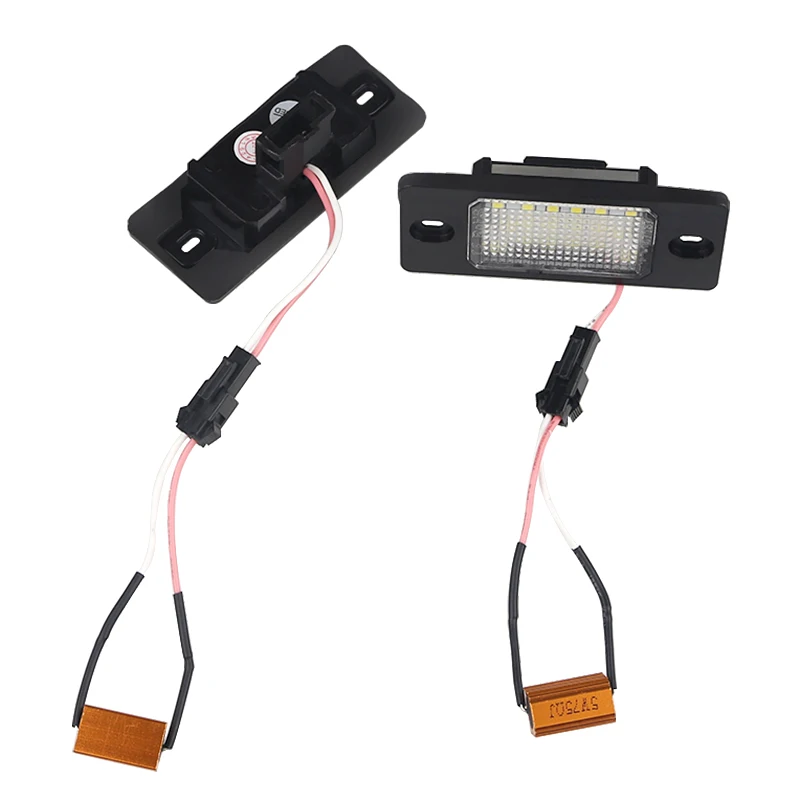 2 шт. 12 В 3 Вт Canbus 18SMD светодиодный номерной знак белый для VW Porsche Cayenne Touareg Tiguan Golf 5 5D