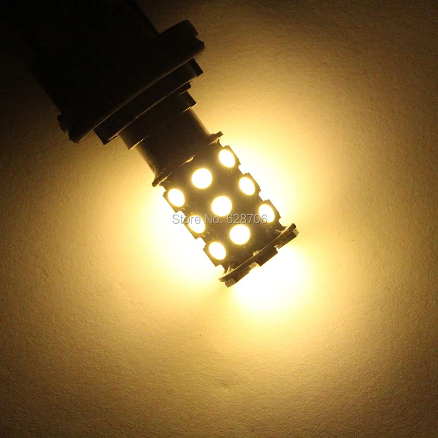 

2pcs T20 W21/5W 7443 W21W 7440 WY21W 27 5050 SMD LED Pure White Auto Car Daytime Running Light Bulb Brake Turn Stop Rear Lamp