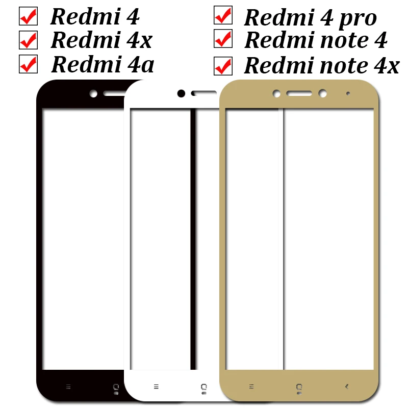 Защитное стекло для ksiomi redmi 4x Защитная пленка для экрана из закаленного стекла Сяомэй на ksiomi 4 note 4 4x a4 x4 4 x xaomi Xiaomi