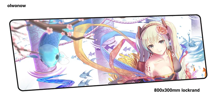 design 6 Коврик для мыши Hatsune Miku computador gamer, коврик для мыши 800x300x2 мм, коврик для мыши, эргономичный гаджет, офисный стол, коврики - Цвет: design 6