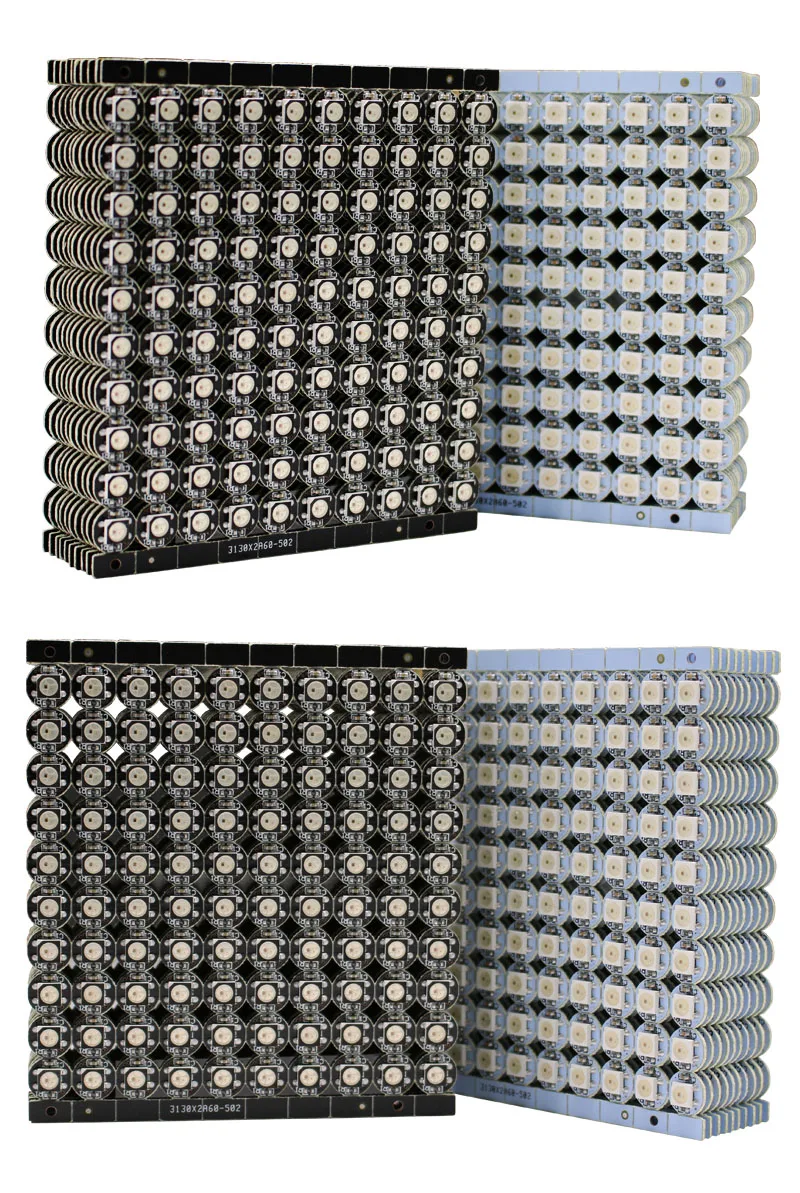 100/500/1000 шт WS2812B светодиодный(chips On Board) Радиатор Совет DC5V 5050 RGB WS2812 IC встроенным RGBW/RGBWW индивидуально адресуемых светодиодный чип