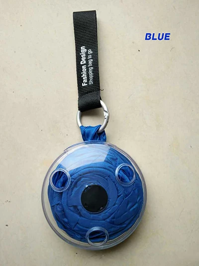 Blue Портативный складной дисковый мешок многоразовая нейлоновая складная сумка для похода в магазин DNS дизайн большой шоппер мешок Лен для овощей эко продуктов - Цвет: Blue