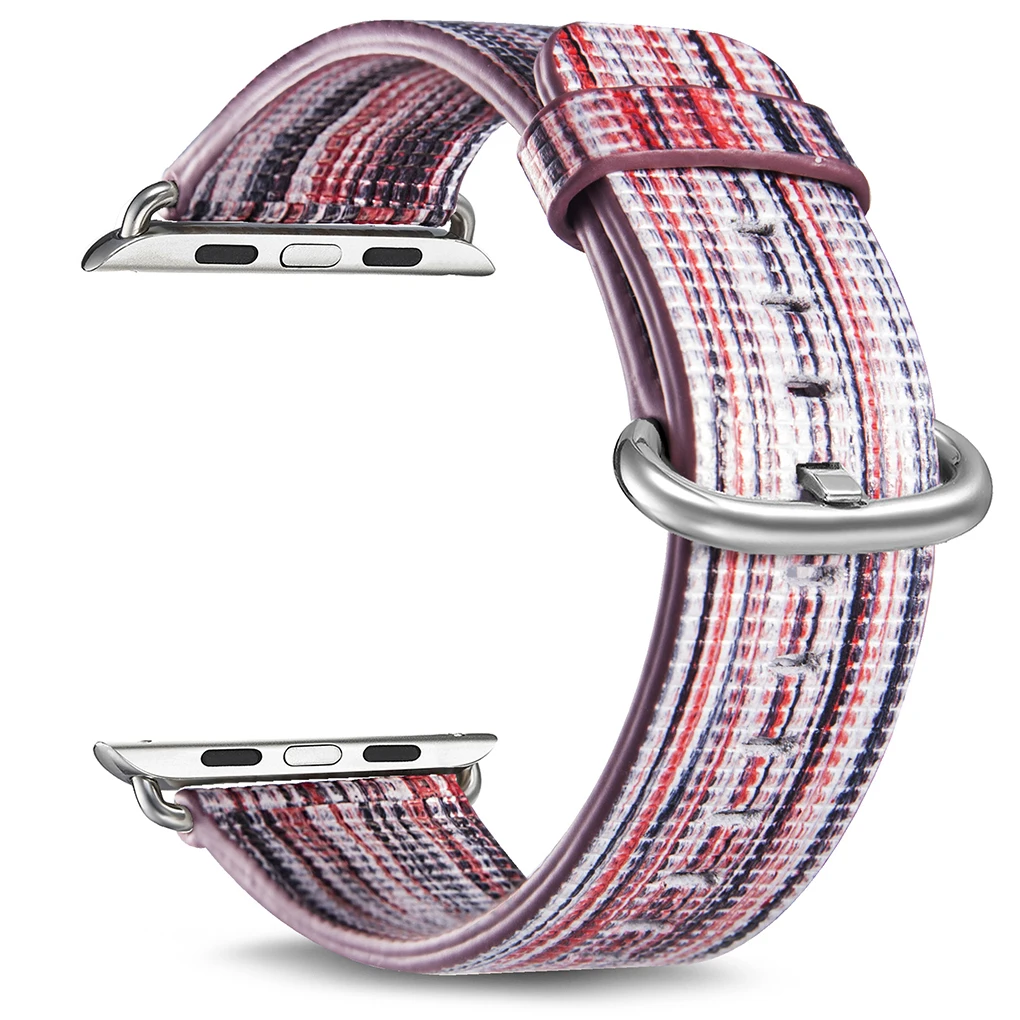 NO.5 Замена для iWatch1/2/3/4 Кожаный браслет Пресс зерна наручные Замена ремешка аксессуары - Цвет: NO.5
