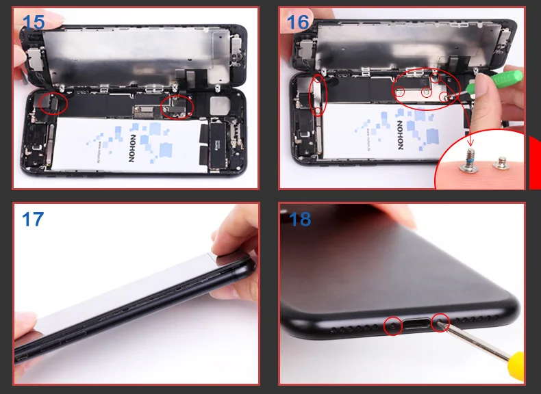 NOHON батарея для iPhone 7 7G 8 8G 6 6G Plus 7 Plus 8 Plus iPhone8 iPhone7 iPhone6 аккумулятор высокой емкости литий-полимерный розничный пакет