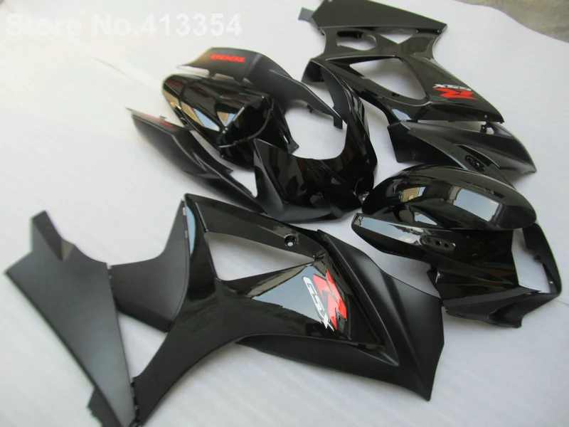 Для Suzuki GSXR 1000 07 08 K7 K8 глянцевый черный обтекатель для мотоцикла комплект GSXR1000 2007 2008 HH03