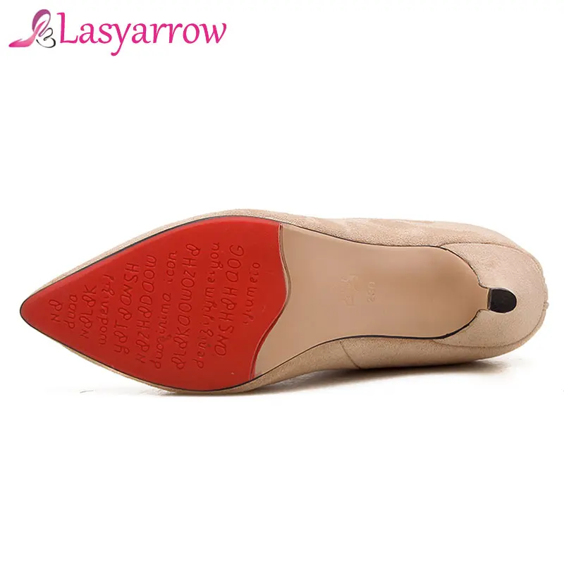 Lasyarrow/Офисная Женская обувь осенние ботильоны для женщин на молнии короткие