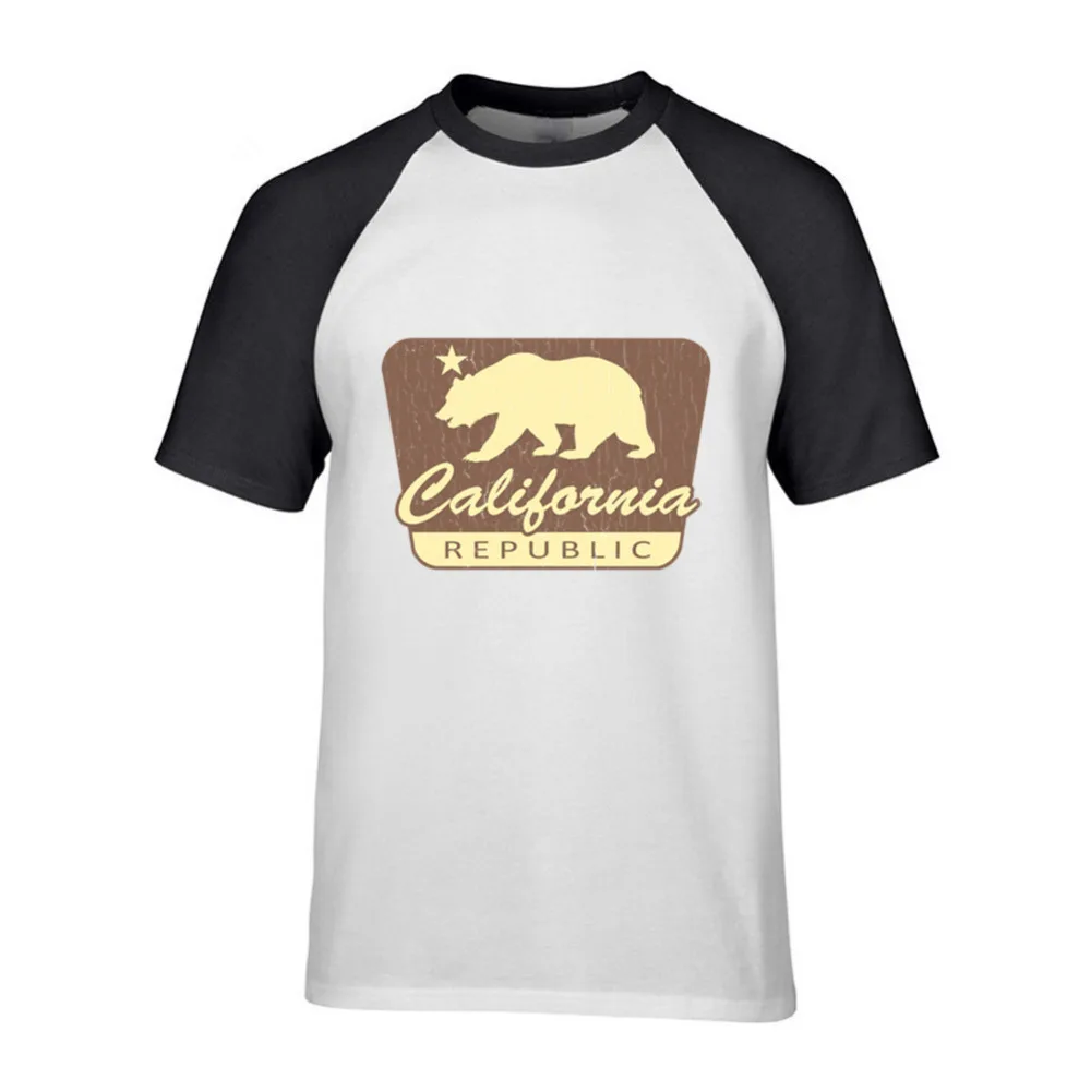 Медведь California Republic флаг забавная футболка для Для мужчин лучшие предложения