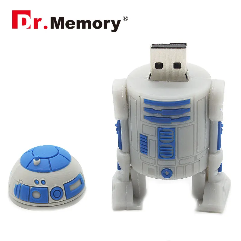 Robots Aliens USB 2.0 Flash Drives 64GB Cute Cartoon Pendrives 32GB Pen Drive Personalized 4GB 8GB 16GB Memory Stick Flashdisk
