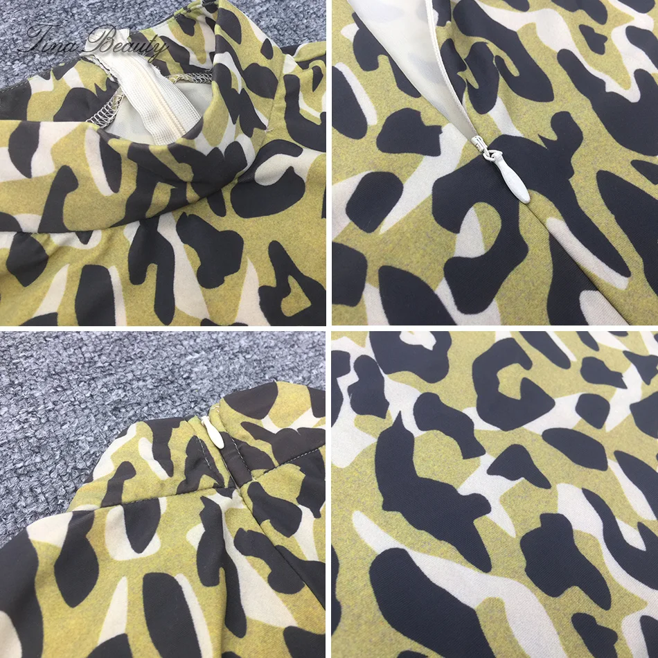 

Tina Beauty 2019 Animal Print Spring Summer Full Sleeve Leopard Print Long bodycon Dress Sexy Female Stretch Maxi Dress Vestido