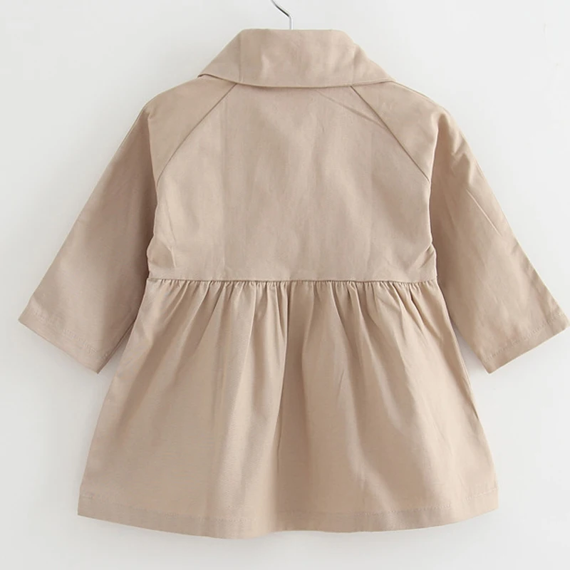 Cheaper Children Trench Coats Autumn Spring Fashion Cotton Girls Jacket 1-6 Years Windbreaker For Baby Girl Clothes | Детская одежда и