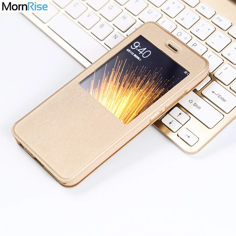 Роскошный умный флип-чехол из искусственной кожи для Xiao mi 5X чехол с функцией