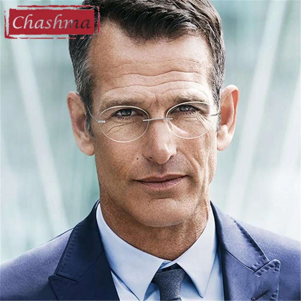 Бренд Chashma, женские и мужские титановые очки без оправы, светильник, модные оправы для очков, оправы для очков по рецепту