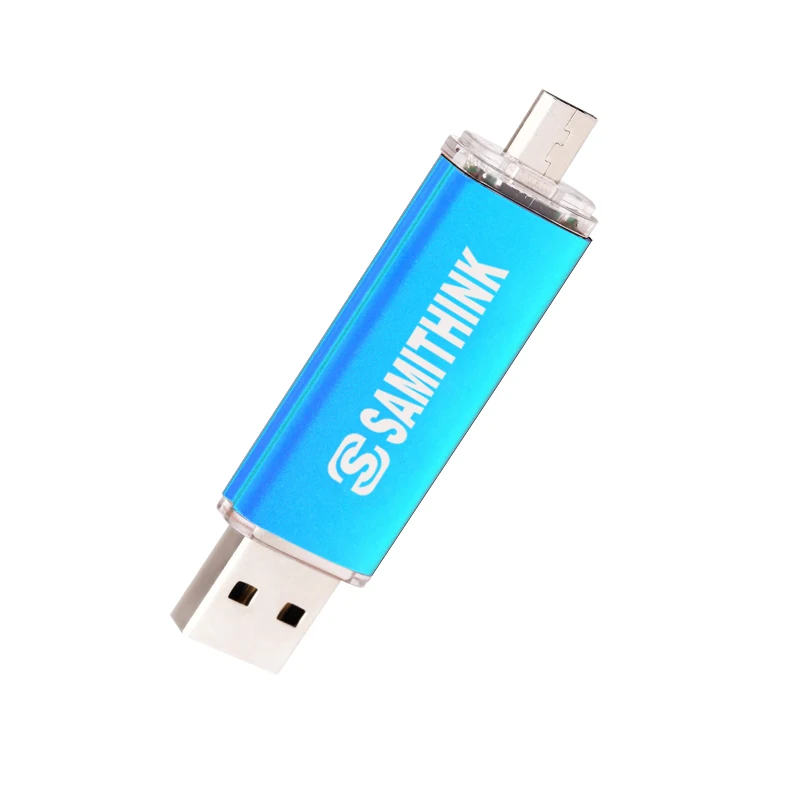 SAMITHINK OTG USB флеш накопитель высокоскоростной 2 0 Подарочный 64 ГБ 32 16 8 поддержка