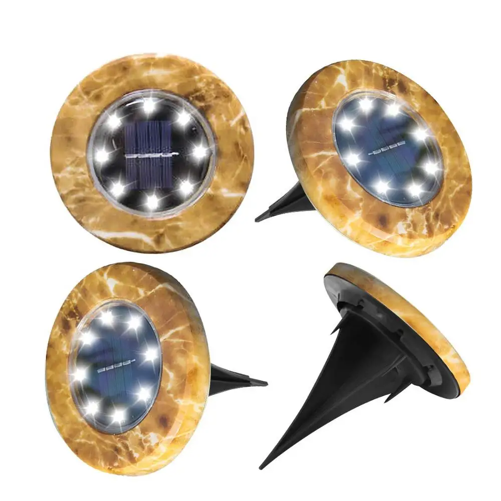 На солнечных батареях Pathway Ground Lights LED Наружное водонепроницаемое садовое