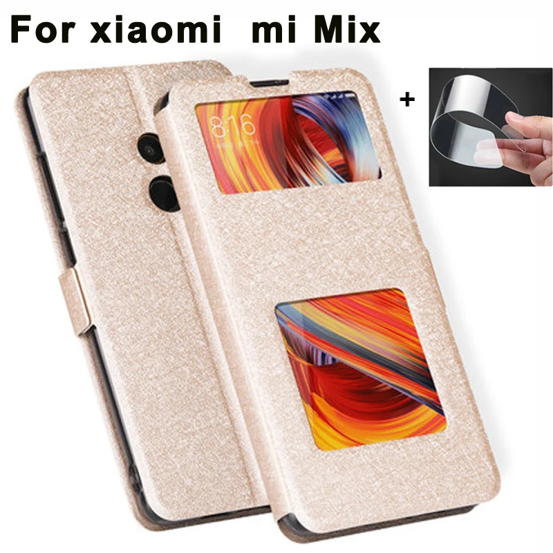 Чехлы с открытым окошком 6 4 дюйма для xiaomi mi Mix чехол Mix1 задняя крышка роскошный