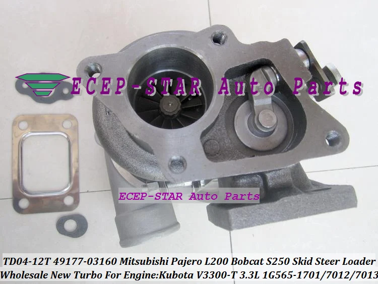 Бесплатная доставка TD04 49177 03160 1G565 17013 турбо для Mitsubishi Pajero L200 Kubota Bobcat S250 мини