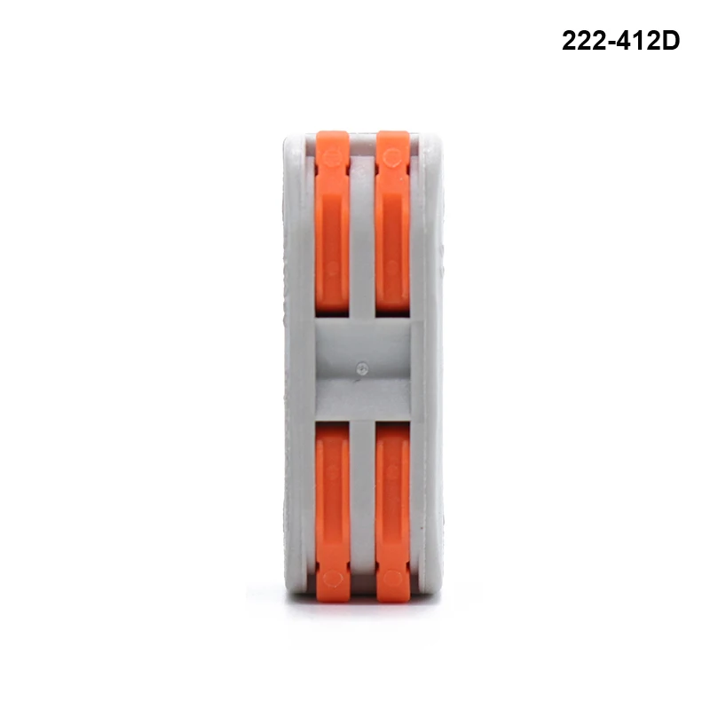 222-412D 50-100 шт./лот быстрый разъем прочный PCT 222-(412A-415A) 223-(313-315) 222-(412D-413D) Универсальный Компактный проводной разъем - Цвет: 222-412D