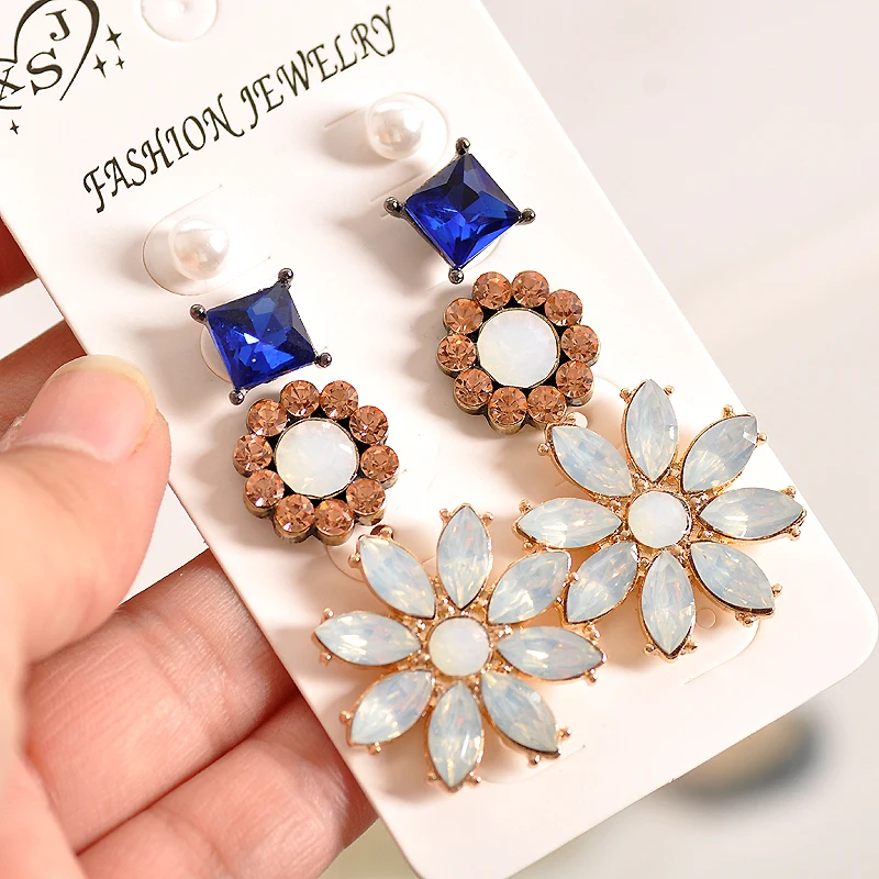 Женские серьги-гвоздики с жемчугом белые желтые синие | Украшения и аксессуары