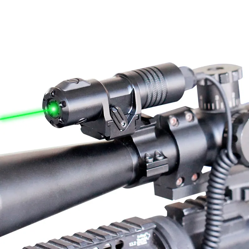 Tactical Weapon Green/Infrared Dot Scope Sight Mount Hunting Lazer with Remote Pressure Switch