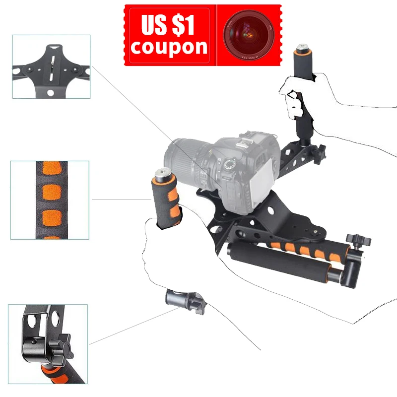 DIGITALFOTO 5DII rigs плечевое крепление Ручка Стабилизатор steadicam steadycam для съемки кино