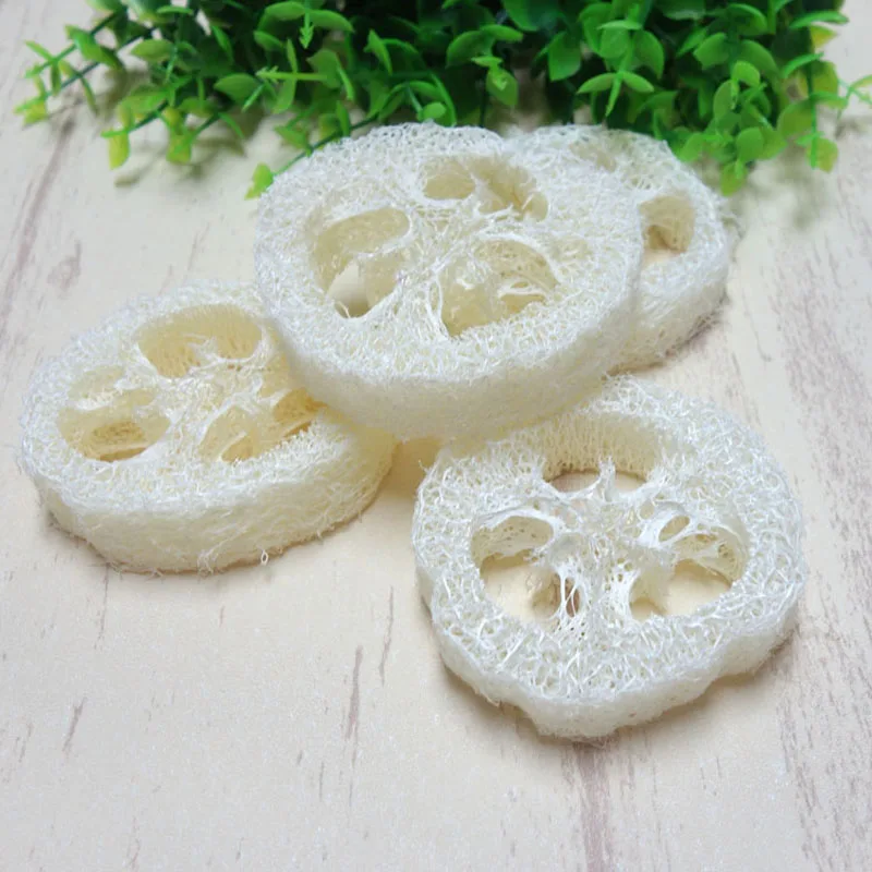 Loofah-esponja de Luffa hecha a mano, herramientas de jab&oacute;n personalizables, limpiador, soporte de jab&oacute;n facial, 300 Uds.-0