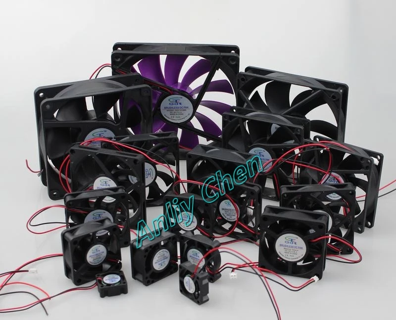 Фабрика заказ Gdt AC DC VGA Процессор ПК 12V 24V 5V охлаждающий вентилятор Xcm Xmm xinch по