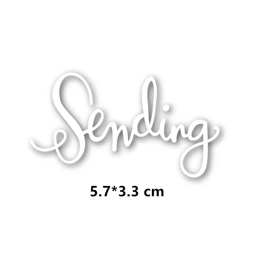 sending 29 Styles Common English Words Metal Cutting Dies Stencil for DIY Scrapbooking Paper Cards Making Decorative Crafts New Die - Цвет: sending