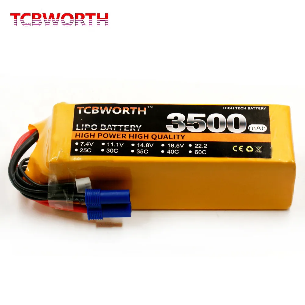 Новый 6S 22 2 V 3500 мА/ч 30C Max 60C дрона с дистанционным управлением LiPo Батарея для РУ