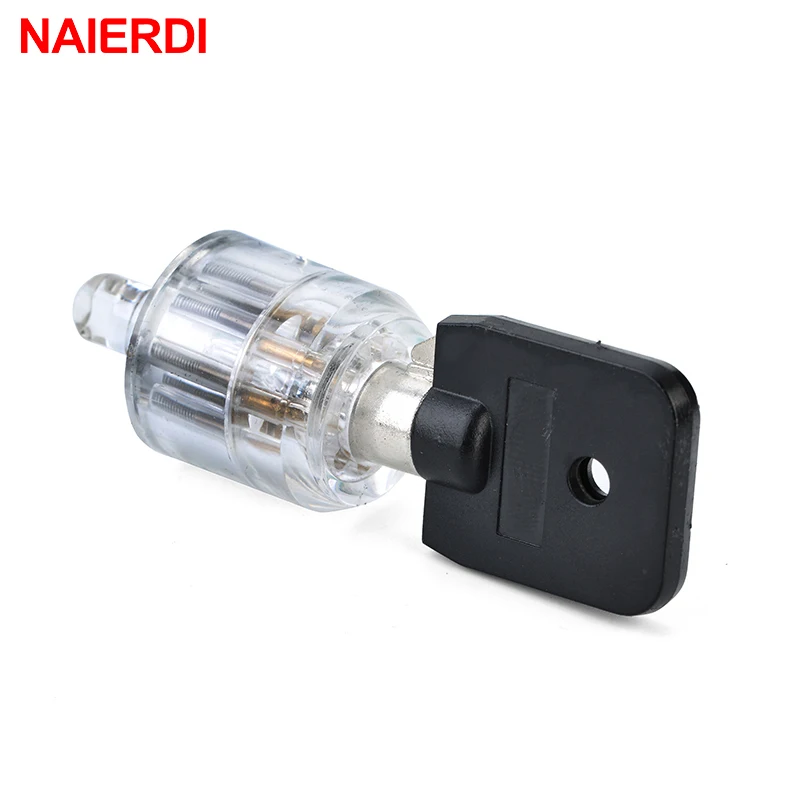 NAIERDI тренировочный замок семиядерный цилиндр прозрачный видимый выбор Cutaway