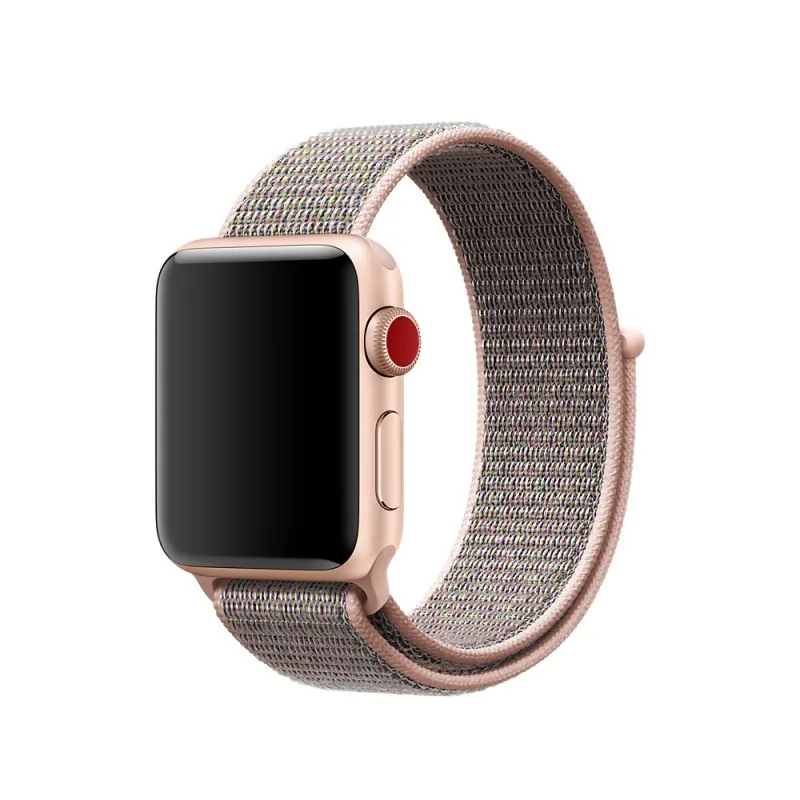 Спортивный ремешок-петля для Apple Watch серии 5 4 3 2 1, ремешок для iWatch, двухслойный тканый нейлоновый дышащий ремешок для наручных часов 42 44 мм 38 40 мм