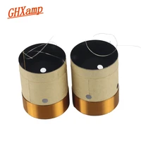 ghxamp 30 5mm basv bass voice coil 8ohm high end hgh temperature round wire woofer subwoofer speaker repair accessories 2pcs