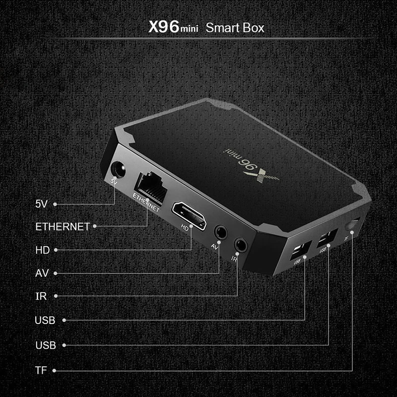 X96 Мини ТВ приставка android 7,1 2 Гб 16 Гб Amlogic S905W четырехъядерный WiFi медиаплеер 1 ГБ 8 ГБ X96mini Смарт ТВ приставка