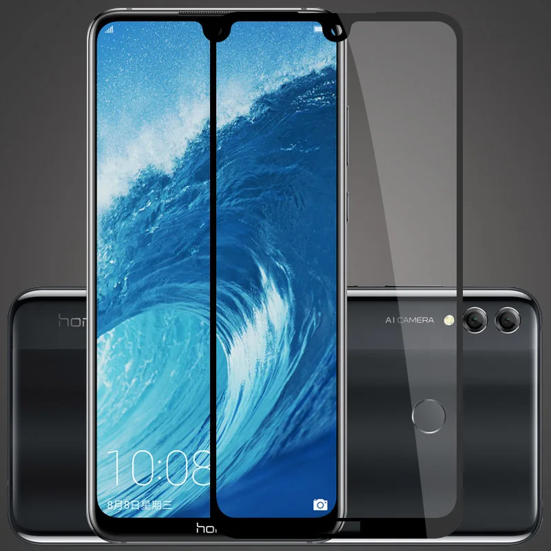 Закаленное стекло с полным покрытием защитная пленка защита экрана для huawei honor 8X