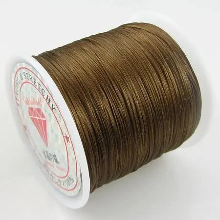 

1mm Colorfast Strong & Stretchy Elastic Cord-Coffe-200 Meters/ 2 Rolls+DIY Jewelry Findings Beading Cords Accessories
