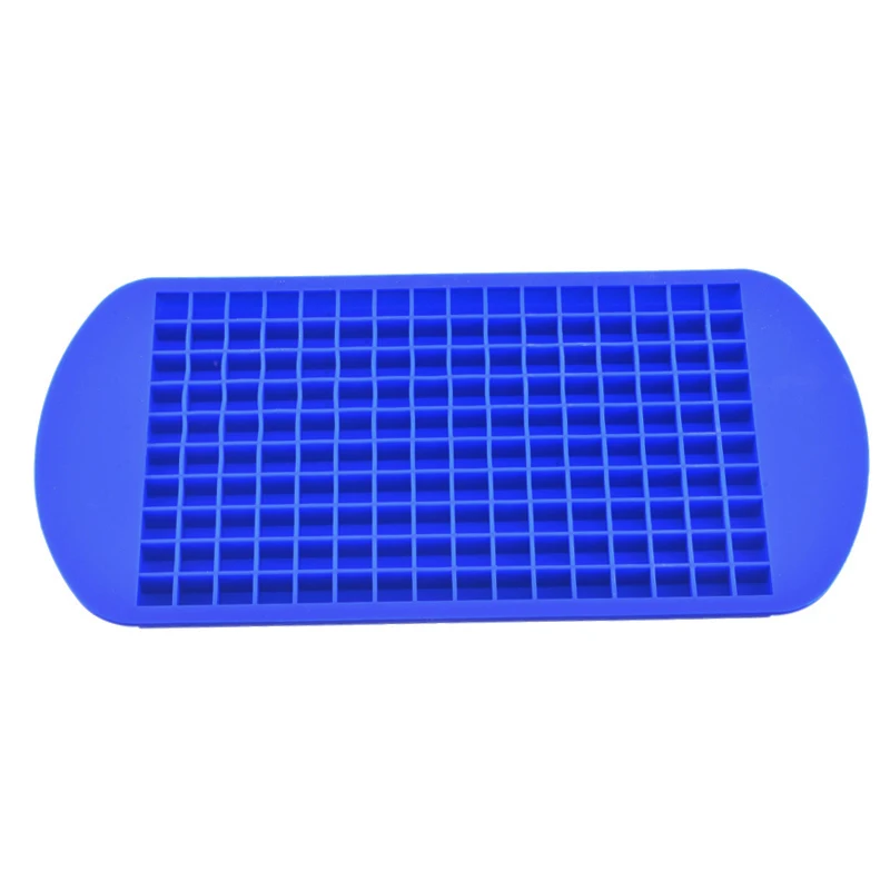 160grids blue Hoomall 96/160 сетки Пищевой Силиконовый поднос для льда фруктовый лед производитель кубиков DIY маленькая форма для льда квадратная форма кухонные аксессуары - Цвет: 160grids blue