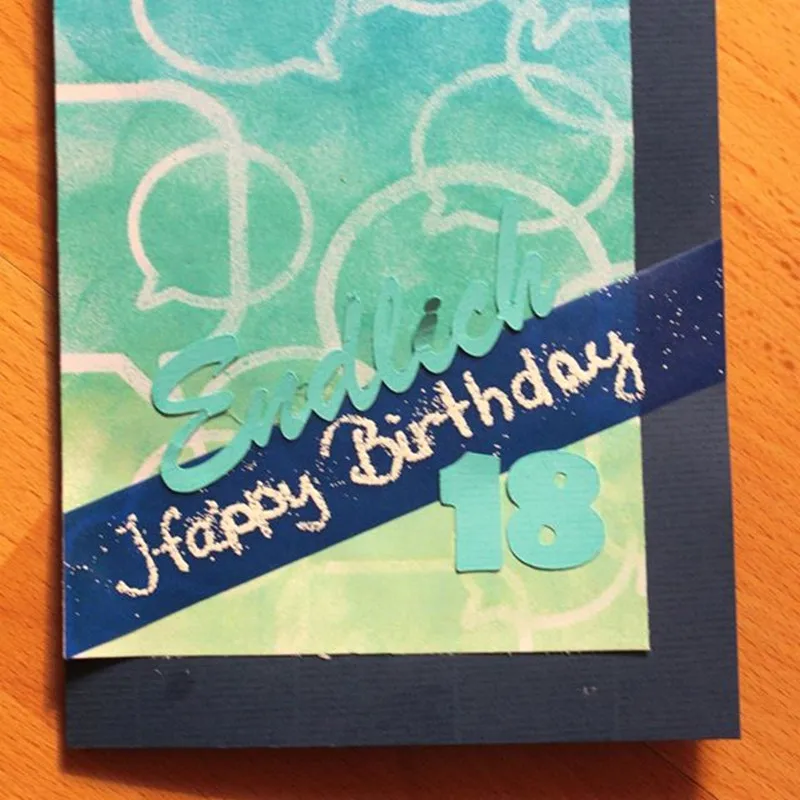 Новый пластиковый трафарет Dialog Box для скрапбукинга сделай сам декоративный чехол