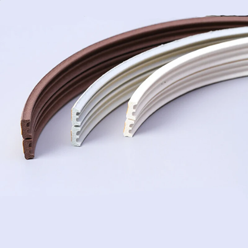 Уплотнительная лента типа E для деревянных окон и дверей резиновая самоклеящаяся