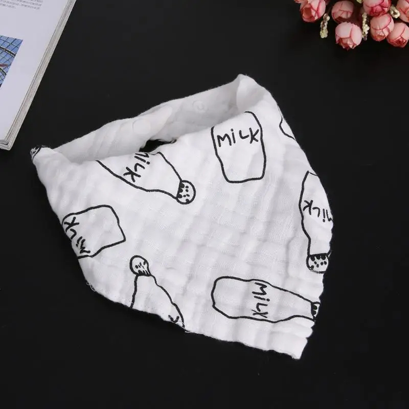 Нагрудники для новорожденных детей треугольный головной платок с принтом в виде