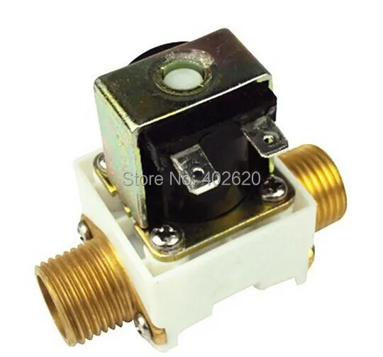 Электромагнитный клапан 1/2 &quot6 в dc водяной электромагнитный пластиковый корпус