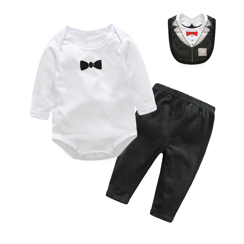 Tem Doger Baby Clothing Sets Newborn Infant Boys Girls Clothes Suit Long Sleeve Romper Pants Hat 3PCS Outfits for Bebes | Детская одежда