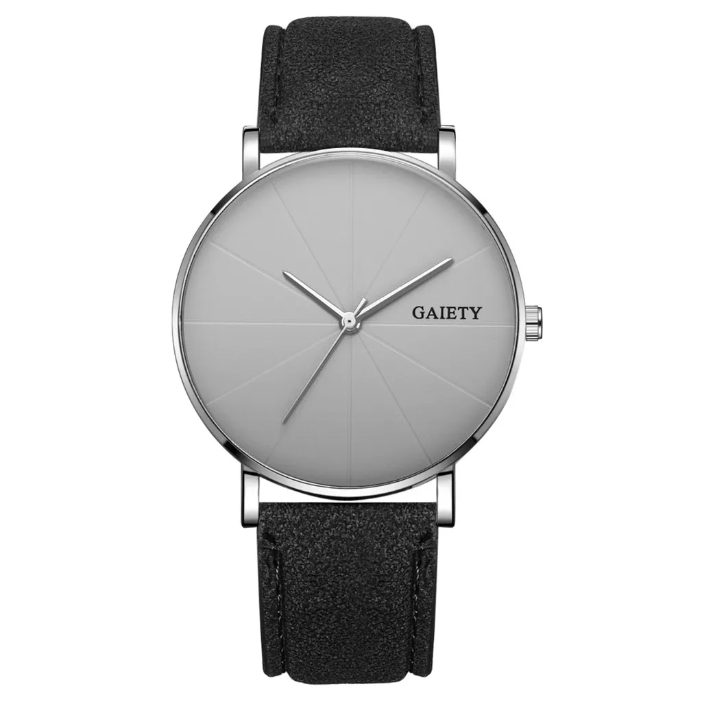 New Watches Men Fashion Casual Unobtrusive Simple Single Business Leather Band Watch Quartz Relogio Luxury Wristwatches