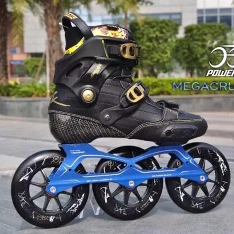 Japy коньки Powerslide скоростные коньки рама 3*125 мм 260 мм с 125 мм Powerslide колеса для 165 мм расстояние