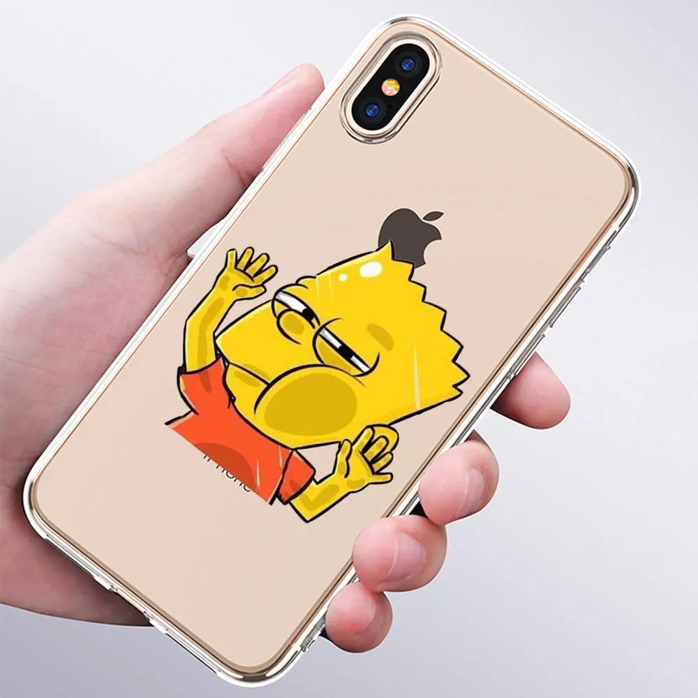 Мягкий силиконовый модный прозрачный чехол Los Simpsons для Apple iPhone 11 Pro XS MAX XR X 7 8 Plus 6 6s Plus 5 5C 5S SE