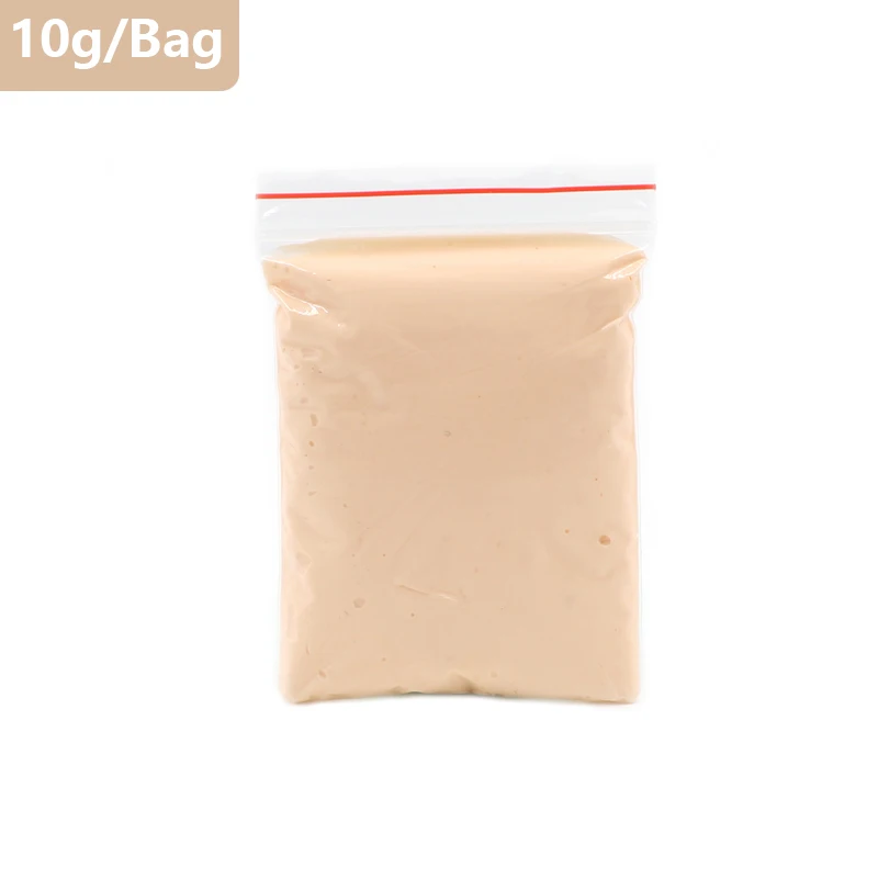 Nude Slime DIY пушистый пенный слизью сухой на воздухе Пластилин Глина для мягкого хлопка слизи талисманы легкая глина комплект Goo антистресс игрушки набор - Цвет: Nude Slime
