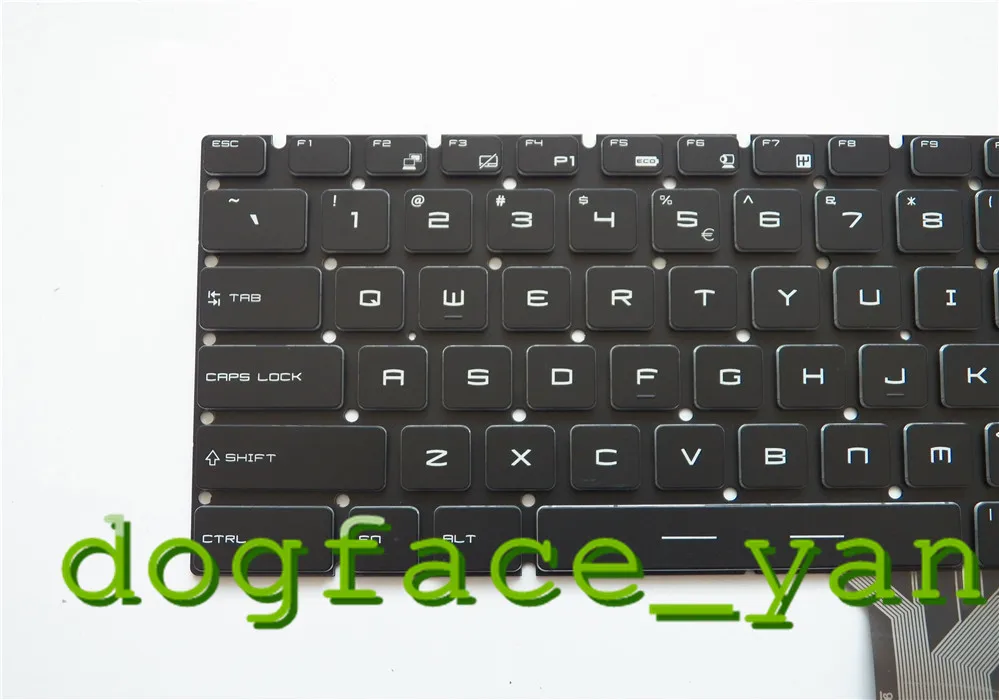 Английская клавиатура с подсветкой для ноутбука MSI GT72 GS60 GS70 WS60 GE62 GE72 черная США 9z.