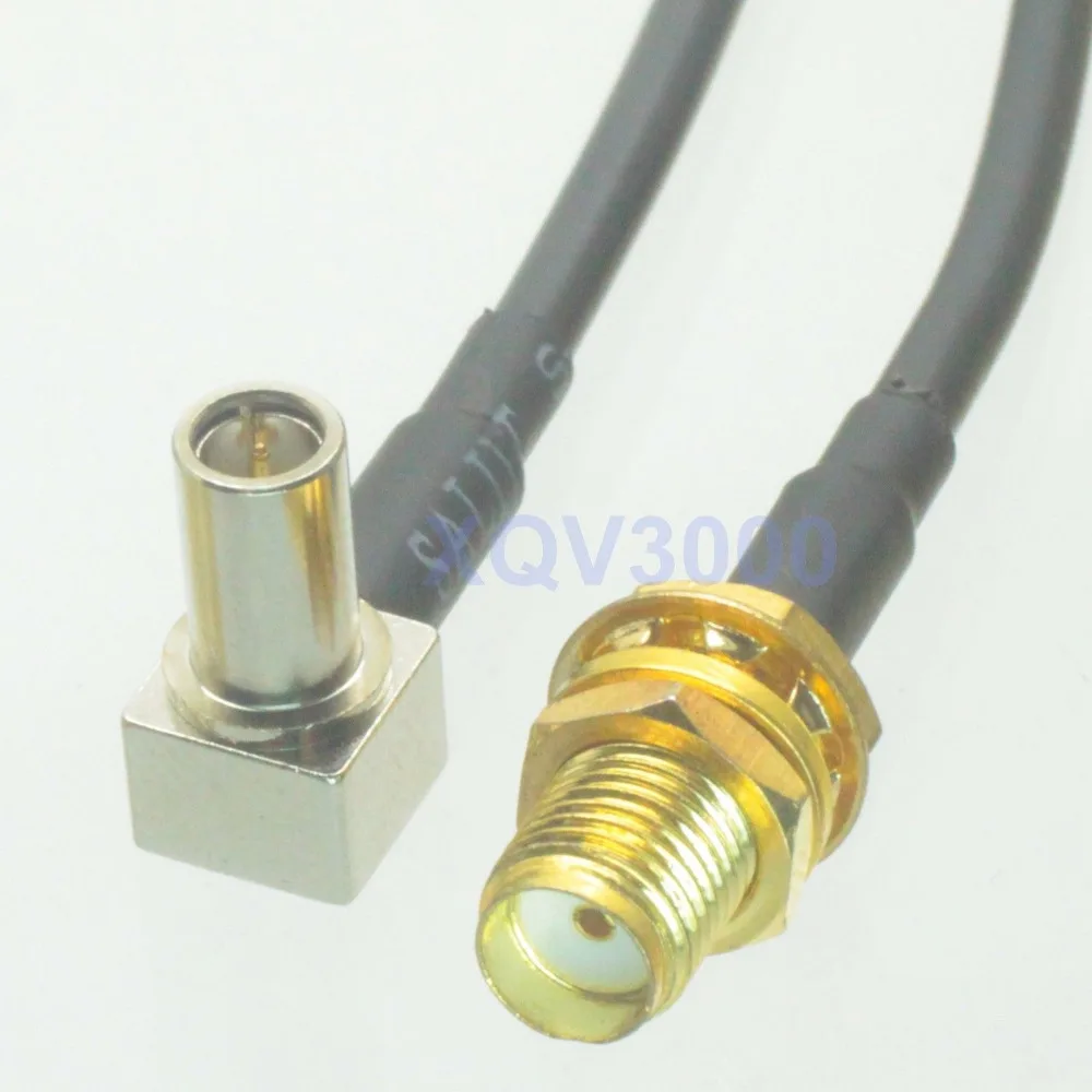 RG174 6 дюймовый RF отрезок SMA Гнездовой разъем перегородка к MS147 прямоугольный